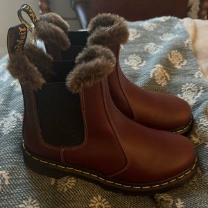 Dr. Martens Women's Leonore Farrier Leather Chelsea Boots